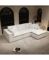 Streamdale Furniture Modular Sectional Sofa Seat, Upholstered Couch, No Assembly, 4PC Combo