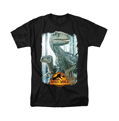 Jurassic Park Men's World Blue Beauty Shot T Shirt