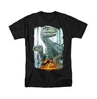 Jurassic Park Men's World Blue Beauty Shot T Shirt