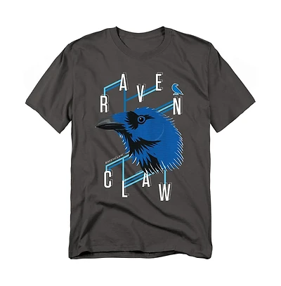 Harry Potter Men's Ravenclaw Textured Raven Headshot T Shirt