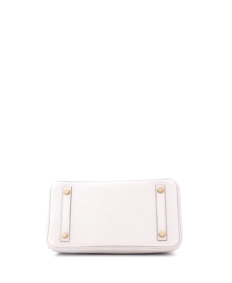 Pre-Owned HERMES Birkin 25 Handbag Light Togo with Gold Hardware