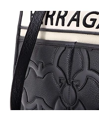 Pre-Owned Salvatore Ferragamo Medium Iconic Double Gancini Tote Bag Gancini Quilted Leather