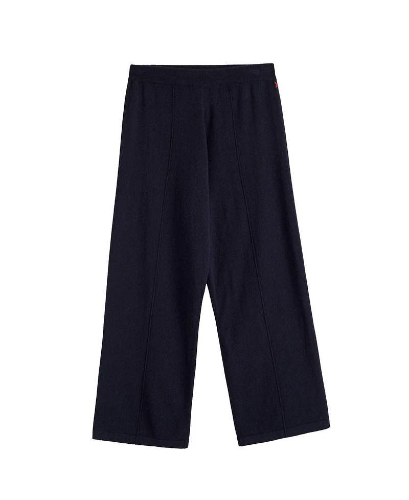 Chinti & Parker Women's Wool-Cashmere Cropped Wide-Leg Pants