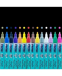 Pintar Acrylic Paint Markers Medium Point - Medium Point Paint Markers - Acrylic Paint Markers Set - Pack of 14, 5.0 mm
