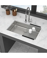 flynama 27x18x5.5inch Ada Compliant Kitchen Sink Undermount Stainless Steel Single Bowl 16 Gauge