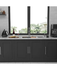 flynama 28x22x10inch Drop In Kitchen Sink Stainless Steel Workstation Single Bowl 16 Gauge Topmount