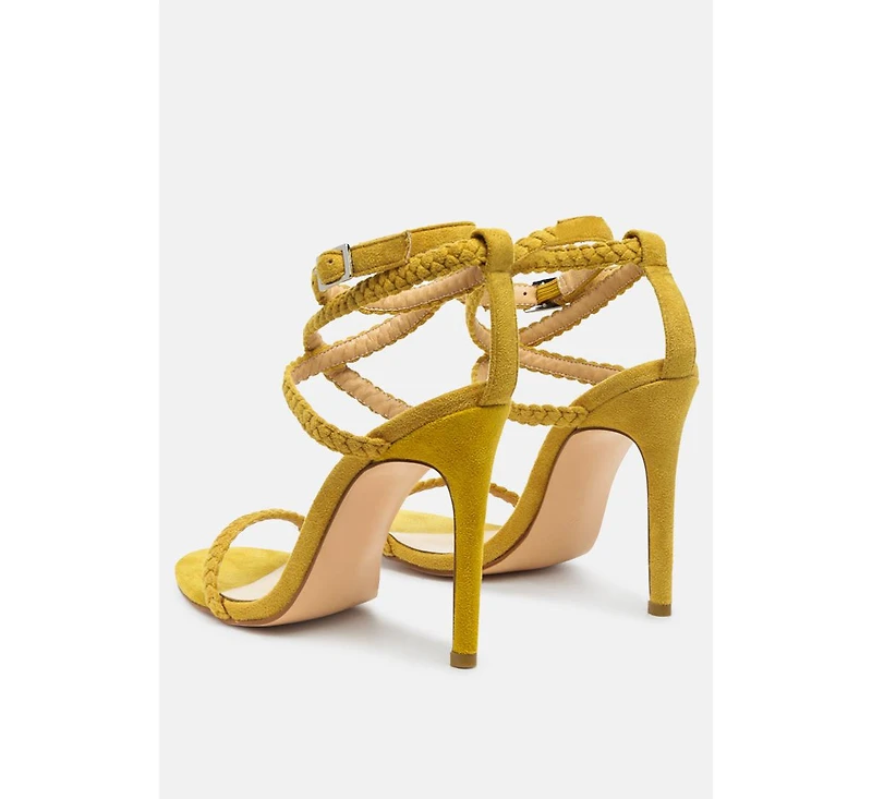 Sherri Ankle Braided Strap High Heel Women