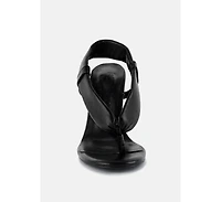 Singles Womens High Heeled Thong Sandals