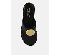 Kathleen Womens Embellished Slip-on Thong Sandals