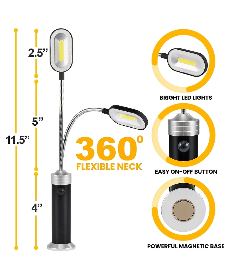 Sorbus 2 Pack Bbq Grill Led Lights with Magnetic Base