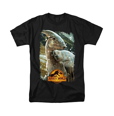 Jurassic Park Men's World Parasaurolophus Beauty Shot T Shirt