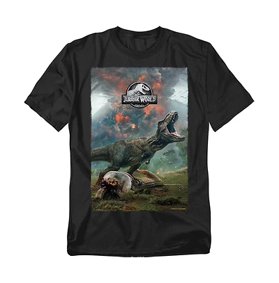 Jurassic Park Men's World Fallen Kingdom Poster T Shirt
