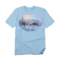 Wild Wings Men's Wildlife Battling Bulls T Shirt