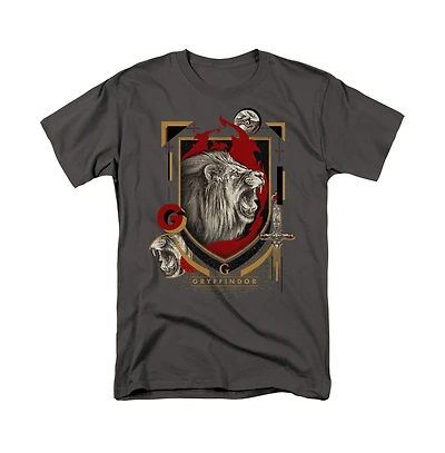 Harry Potter Men's Gryffindor Magicial Mischief Level Up Crest T Shirt