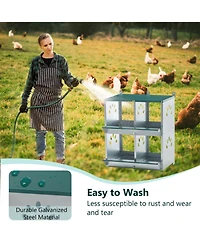 Streamdale Furniture Chicken Nesting Boxes - 4 Compartment Wall Mount