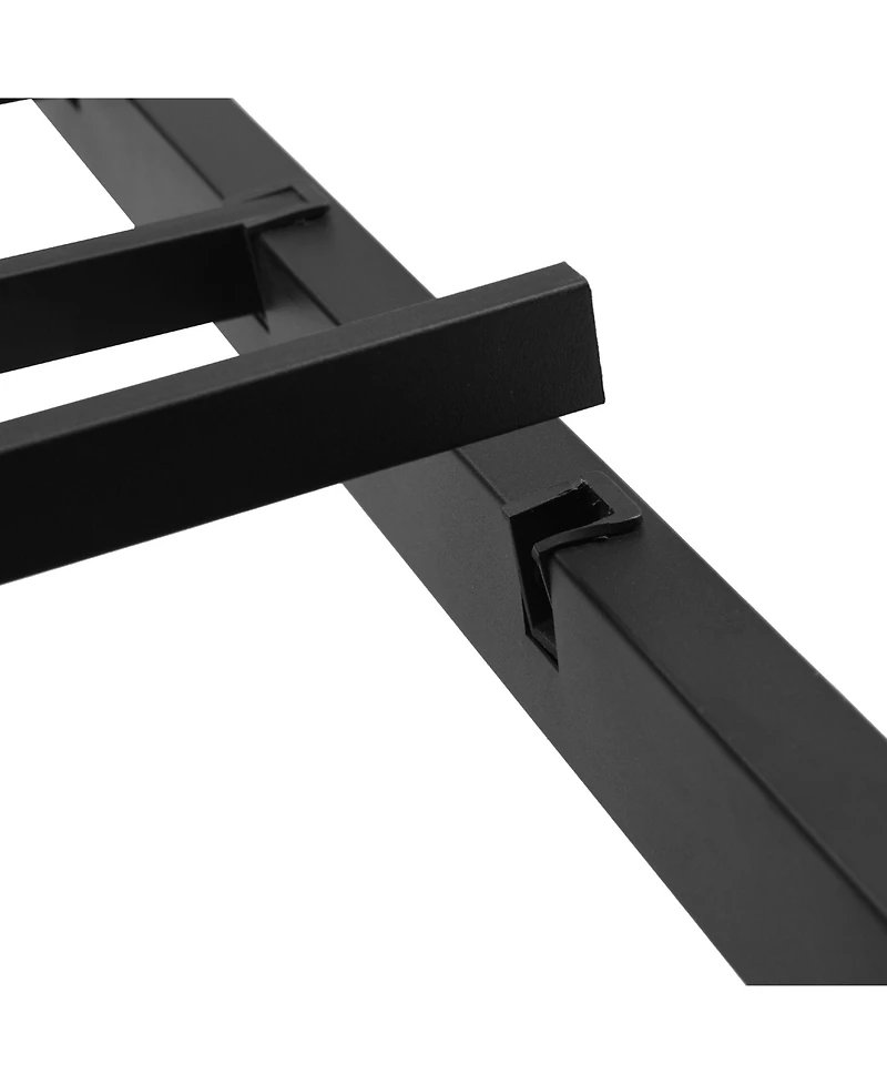 Streamdale Furniture King Platform Bed with Headboard, Usb Ports, Storage Drawers, Led Lights