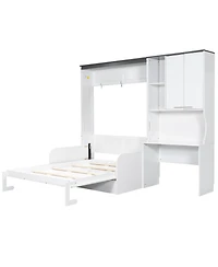 Streamdale Furniture Murphy Bed Sofa Desk Storage - Full Size