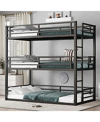 Streamdale Furniture Triple Bunk Bed, Metal