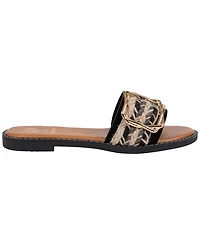 Gc Shoes Women's Devon Grommet Toe Loop Flat Sandals