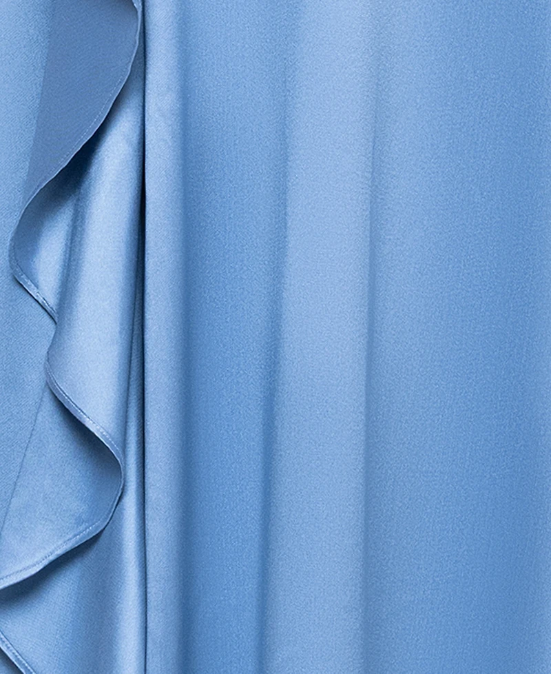 Xscape Petite Asymmetrical Strapless Ball Gown