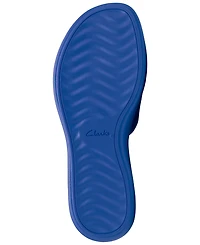 Clarks Women's Drift Floral Slip-On Wedge Sandals