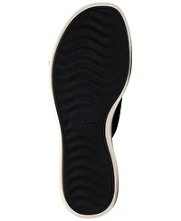Clarks Women's Drift Faye Round Toe Wedge Sandals