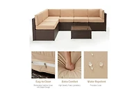 Aecojoy 7 Piece Outdoor Patio Furniture Set