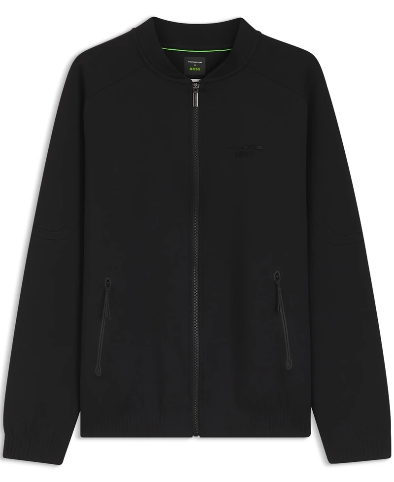 Boss x Porsche Men's Embossed Artwork Zip-Up Sweatshirt