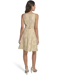 Vince Camuto Women's Square Neck Fit And Flare Dress