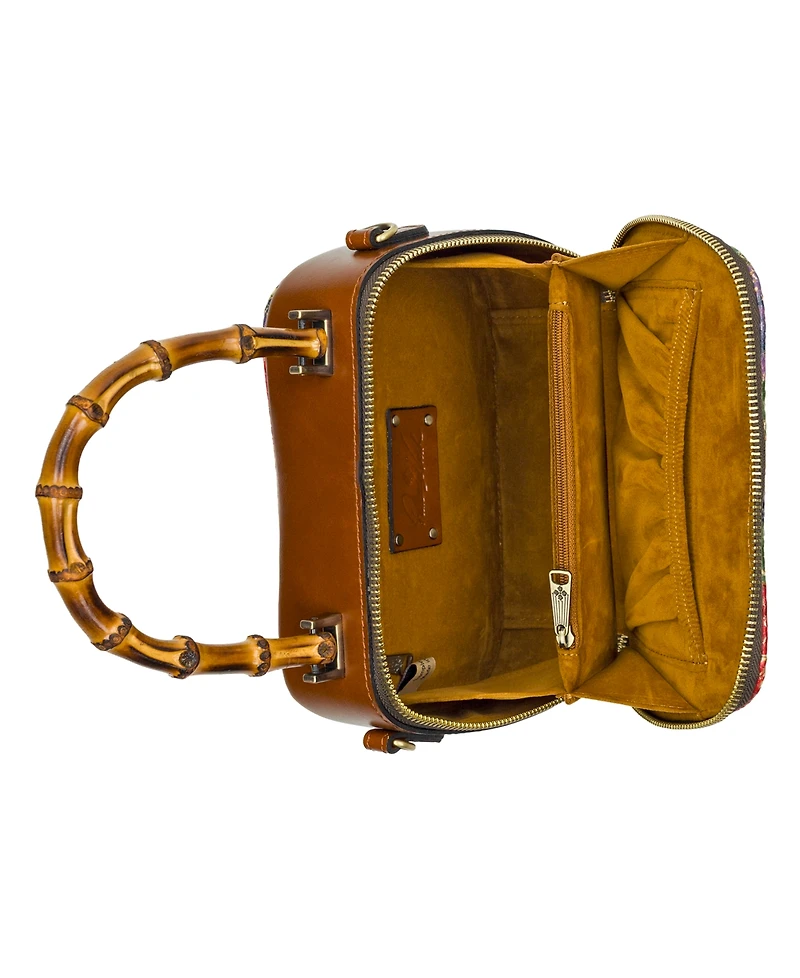 Patricia Nash Painted Woven Small Lara Top Handle Crossbody Bag