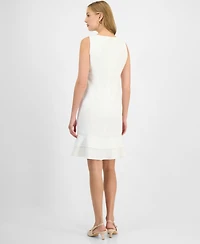 Kasper Women's Flared-Hem Sleeveless Sheath Dress, Regular & Petite