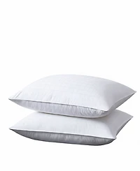Unikome White Goose Down Feather 2-Pack Pillows, Queen