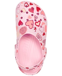 Crocs Little Girls Hearts Classic Clogs from Finish Line