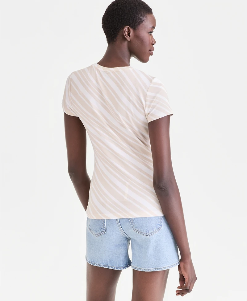 I.n.c. International Concepts Women's Short-Sleeve Printed Crewneck T-Shirt, Macy's Exclusive