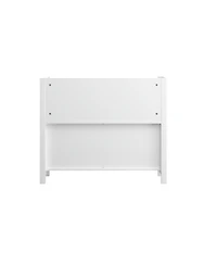 Streamdale Furniture Kids Bookshelf with 3 Tier Storage & 3 Fabric Bins, Wooden Toddler Bookcase