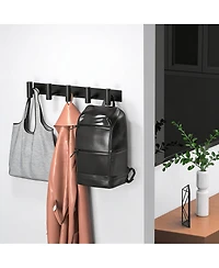 Yigii 5-Prong Stainless Steel Wall Hook for Hats, Bags, Coats