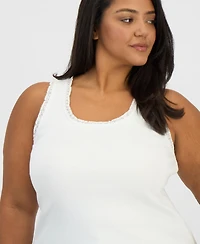 And Now This Trendy Plus Lace-Trim Tank Top, Macy's Exclusive