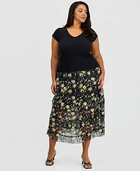 And Now This Trendy Plus Short-Sleeve Ringer Tee, Macy's Exclusive