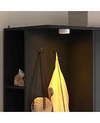 Streamdale Furniture Wardrobe Closet 71.7" H, 2 Doors 6 Drawers