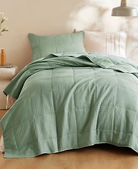 510 Design Mina Waffle Weave Textured 2-Pc. Quilt Set, Twin/Twin Xl