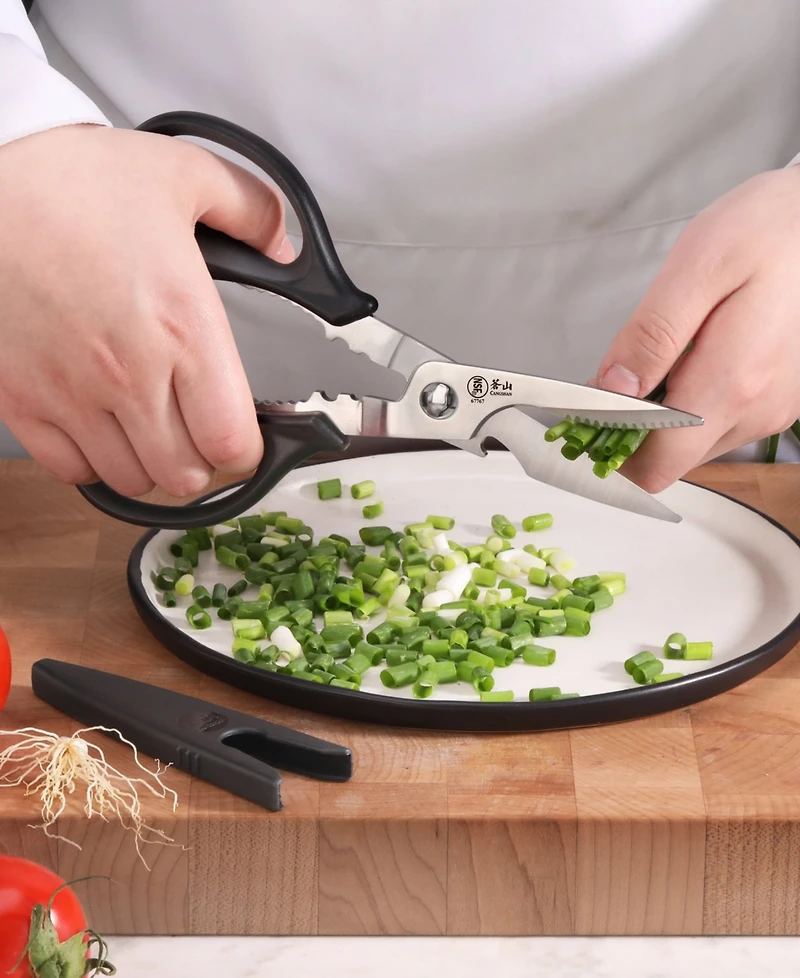 Cangshan Heavy Duty Plastic 9" Come Apart Kitchen Shears with Soft Grip