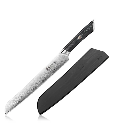 Cangshan Kuro Series Steel 9" Bread Knife with Sheath