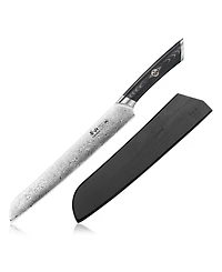Cangshan Kuro Series Steel 9" Bread Knife with Sheath