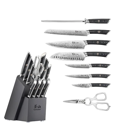 Cangshan Kuro Series Steel 12-Pc. Knife Set