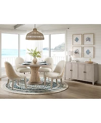 Furniture Sirena 5-Pc. Set (Round Dining Table & 4 Wood Side Chairs)