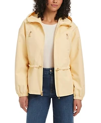 kate spade new york Women's Magic Print Cropped Anorak With Attached Hood