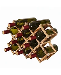 Yigii Foldable Wine Rack for Countertop and Cabinets