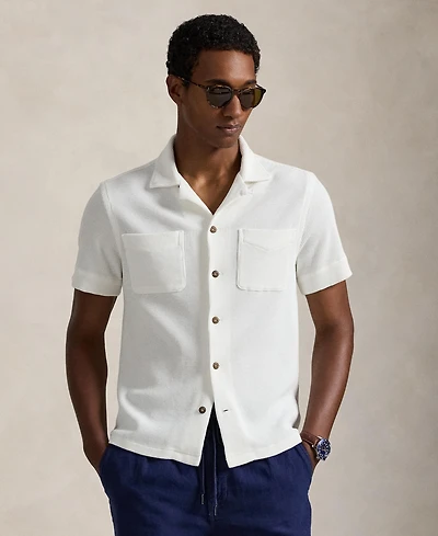 Polo Ralph Lauren Men's Waffle-Knit Short-Sleeve Shirt