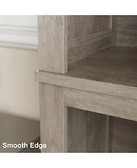 gaomon 71" Tall 5-Tier Farmhouse Bookcase with Adjustable Shelves, 31.5" Wide Wood Bookshel