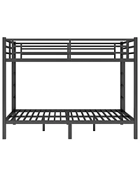 Streamdale Furniture Metal Queen/Queen Bunk Bed - Space-Saving, Noise-Reduced